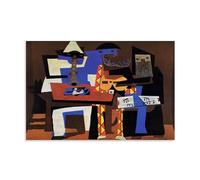 GAJUST Poster Picasso Three Musicians Painted by Pablo Picasso en 1921, sans cadre, 60 x 90 cm