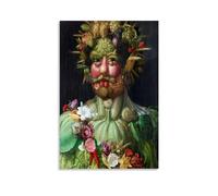 GAJUST Poster Vertumnus peint par Giuseppe Arcimboldo en 1590, impression sur toile, sans cadre, 30 x 45 cm