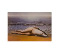 GAJUST Rene Magritte Poster de peinture The Name Of This Fabulous Work Of Art Is « The Collective Invention », impression sur toile, sans cadre, 40 x 60 cm