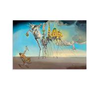 GAJUST Salvador Dali Poster de peinture surréaliste « La tentation de San Antonio », impression sur toile, sans cadre, 30 x 45 cm
