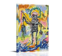 GAJUYL Jean-Michel Basquiat Poster Fishing Graffiti Art Series Poster Street Art Impression sur toile Peinture décorative Cadre 50 x 75 cm