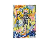 GAJUYL Jean-Michel Basquiat Poster Fishing Graffiti Art Series Poster Street Art Impression sur toile Peinture décorative Sans cadre 40 x 60 cm