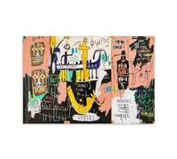 GAJUYL Jean-Michel Basquiat Poster History of The Black People Graffiti Art Series Poster Street Art Impression sur toile Peinture décorative Sans cadre 30 x 45 cm