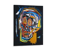 GAJUYL Jean-Michel Basquiat Tête d'affiche (2) Graffiti Art Series Poster Street Art Impression sur toile Peinture décorative Cadre 20 x 25 cm