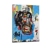 GAJUYL Jean-Michel Basquiat Tête d'affiche (3) Graffiti Art Series Poster Street Art Impression sur toile Peinture décorative Cadre 28 x 35 cm