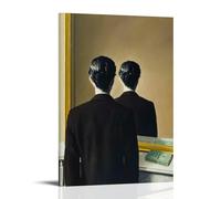 GAJUYL Reproduction d'affiche surréaliste René Magritte Interdite, peintre Art Poster Impression sur toile Peinture décorative Cadre 40 x 60 cm