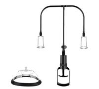 gakuane Suceurs pour Mamelon, Jouets de Mamelon avec 2 Ventouses pour Mamelons + Suceurs de Clitoris, Pompe Vaginale, Pompe Teton, pour Femme Couple