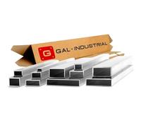 GAL-INDUSTRIAL Profilé Aluminium Tube Carré 60 x 30 x 2 mm Longueur 120 cm | Rectangulaire Carré sur Mesure