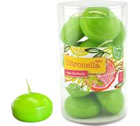 Gala Bougies flottantes Citronella Vert Ø 45 x 30 mm - 100 pièces