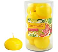 Gala Bougies flottantes jaune citron Ø 45 x 30 mm - 100 pièces