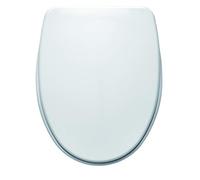 Gala Collection Nila - G5138201 - Abattant de rechange en forme de D fixe pour WC/WC blanc, 37,4 x 4,8 x 47,4 cm, matériau PP (polypropylène). Améliorez votre salle de bain avec Gala