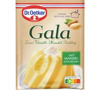 Gala Pudding fin à la vanille et aux amandes Dr. Oetker 81g paquet de 8