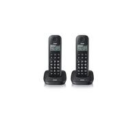 GALA Twin - Téléphone sans fil avec ID d'appelant - DECT\GAP - noir + combiné supplémentaire