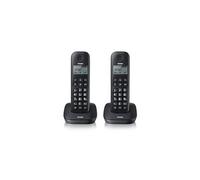 GALA Twin - Téléphone sans fil avec ID d'appelant - DECTGAP - noir + combiné supplémentaire