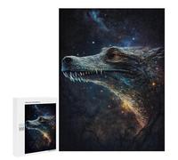 Galactic Crocodile Art Print-20 Puzzle 1000 Pièces Educa Jouet en Bois Cadeau Unique Décoration Intérieure Jeu Éducatif Challenge Toy Adultes Et Enfants À Partir De 14 Ans 500 PCS