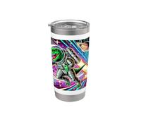 Galactic Dino Explorer a pris d'assaut à travers le cosmos Gobelet isotherme en acier inoxydable double paroi