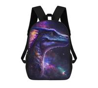 Galactic Dinosaur Art Print-14 Sacs À Dos Imprimés En 3D Pour Enfants 17inch Sacs À Dos Tendance Et Décontractés Pour La Journée, Sacs De Voyage, Sacs À Dos D'extérieur Pour Garçons Et Filles