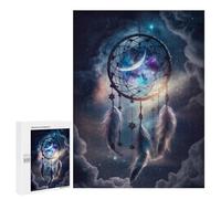 Galactic Dreamcatcher -1 - Puzzle Artistique en Bois, 500 PCS, Décoration Intérieure De Saison, avec Une Image Décorative Une Fois Terminé