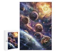 Galactic Exploration Adventure Puzzle 1000 Pièces Educa Jouet en Bois Cadeau Unique Décoration Intérieure Jeu Éducatif Challenge Toy Adultes Et Enfants À Partir De 14 Ans 1000 PCS