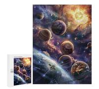 Galactic Exploration Adventure Puzzle 1000 Pièces Educa Jouet en Bois Cadeau Unique Décoration Intérieure Jeu Éducatif Challenge Toy Adultes Et Enfants À Partir De 14 Ans 500 PCS