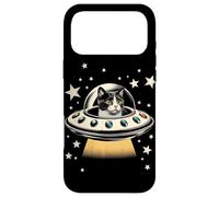 Galactic Feline Commander Quirky Cat Rencontre OVNI Coque pour iPhone 17 Pro Max