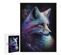 Galactic Fox Art Print Puzzle 1000 Pièces Educa Jouet en Bois Cadeau Unique Décoration Intérieure Jeu Éducatif Challenge Toy Adultes Et Enfants À Partir De 14 Ans 500 PCS