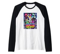 Galactic Funny Clash Space Cats Illustration Graphic Cartoon Manche Raglan