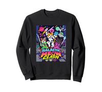 Galactic Funny Clash Space Cats Illustration Graphic Cartoon Sweatshirt