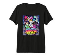 Galactic Funny Clash Space Cats Illustration Graphic Cartoon T-Shirt Haut de Gamme
