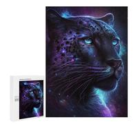 Galactic Leopard Portrait-4 Puzzle 1000 Pièces Educa Jouet en Bois Cadeau Unique Décoration Intérieure Jeu Éducatif Challenge Toy Adultes Et Enfants À Partir De 14 Ans 500 PCS