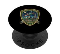 Galactic Park Ranger Protéger Le Cosmos Patch rétro SciFi PopSockets PopGrip Adhésif