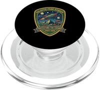 Galactic Park Ranger Protéger Le Cosmos Patch rétro SciFi PopSockets PopGrip pour MagSafe