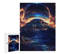 Galactic Portal Fantasy Puzzle 500 Pièces Educa Jouet en Bois Cadeau Unique Décoration Intérieure Jeu Éducatif Challenge Toy Adultes Et Enfants À Partir De 14 Ans 500 PCS