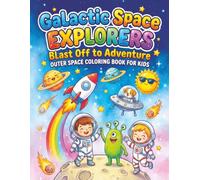 Galactic Space Coloring Book: An Outer Space Adventure for Kids Ages 4-10 Featuring Rockets, Planets, Astronauts, and Friendly Aliens