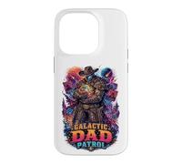 Galactic Space Cowboy Dad Patrol SciFi Western Father's Day Coque pour iPhone 14 Pro