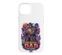 Galactic Space Cowboy Dad Patrol SciFi Western Father's Day Coque pour iPhone 15 Plus