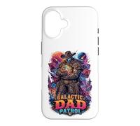 Galactic Space Cowboy Dad Patrol SciFi Western Father's Day Coque pour iPhone 16