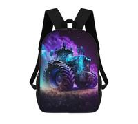 Galactic Tractor Adventure-12 Sacs À Dos Imprimés En 3D Pour Enfants 17inch Sacs À Dos Tendance Et Décontractés Pour La Journée, Sacs De Voyage, Sacs À Dos D'extérieur Pour Garçons Et Filles
