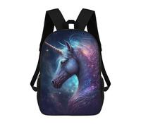 Galactic Unicorn Art Print-1 Sacs À Dos Imprimés En 3D Pour Enfants 17inch Sacs À Dos Tendance Et Décontractés Pour La Journée, Sacs De Voyage, Sacs À Dos D'extérieur Pour Garçons Et Filles