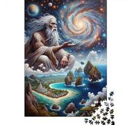 Galactic Wisdom Ancient Astronauts Exploring The Cosmos Plaque en Métal 52x38cm/1000pcs pour L’Atelier, Style Rétro, Présent pour Un Nouveau Logement Destiné Aux Bricoleurs