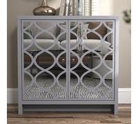 Galano Iris Buffet 2 Portes Meuble de Rangement pour Salon Chambre Cuisine Gris