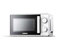 Galanz 20L Micro-Ondes Pose Libre avec Plateau Tournant-700 W-Argent | Four Micro-Ondes Solo, 6 Niveaux de Puissance dont une Fonction Décongélation, 2 Boutons Rotatifs, Facile à Utiliser