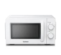 Galanz Micro-ondes 20 l, 700 W, Solo avec bouton rotatif mécanique, 6 niveaux de puissance, minuterie de 30 minutes, plaque tournante en verre pour un nettoyage facile, facile à utiliser, blanc