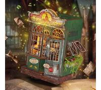 GalaSpark Maison de Poupée Miniature 3D Kit Magasin Magique - Puzzle en Bois DIY avec Lumière LED & Meubles, Accessoires de Maison de Poupée, Cadeau Créatif pour Adultes & Adolescents