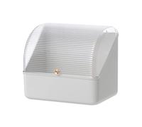 Galatée Anti-Poussière Organisateur Maquillage Bureau Tiroirs Rangement de Bijoux en Plastique Boîte de Rangement de Cosmétiques Conteneur Divers pour La Maison Boite, Blanc B, 26 * 18 * 23cm