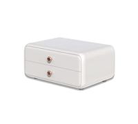 Galatée Anti-Poussière Organisateur Maquillage Bureau Tiroirs Rangement de Bijoux en Plastique Boîte de Rangement de Cosmétiques Conteneur Divers pour La Maison Boite, Blanc A, 26 * 18 * 12cm