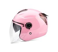 Galatée Casque Adulte à Double Visière. Coque Rigide en Abs, Couche De Protection Eps Renforcée, Boucle à Dégagement Rapide en 7 Points, Aérations Avant Et Arrière(Rose)