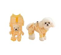 Galatée Combinaison pour Petit Chien, Combinaison pour Chien avec Isolation Thermique, Vêtements Mignons pour Animaux De Compagnie, Combinaisons Douillettes pour Petits Chiens Et Chats(XS, Jaune)