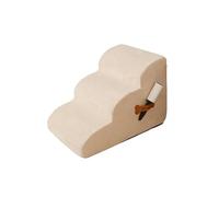 Galatée Échelle d'escalade Inclinée, Antidérapante, en Éponge Suédée De Grains De Maïs, Adaptée Aux Chiens Et Aux Chats, Disponible en Plusieurs Tailles（Beige,Trois ÉTAPES）
