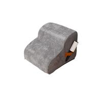 Galatée Échelle d'escalade Inclinée, Antidérapante, en Éponge Suédée De Grains De Maïs, Adaptée Aux Chiens Et Aux Chats, Disponible en Plusieurs Tailles（Gris,Deux ÉTAPES）
